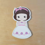 C&F Wooden White Princess Character - Kids Haven