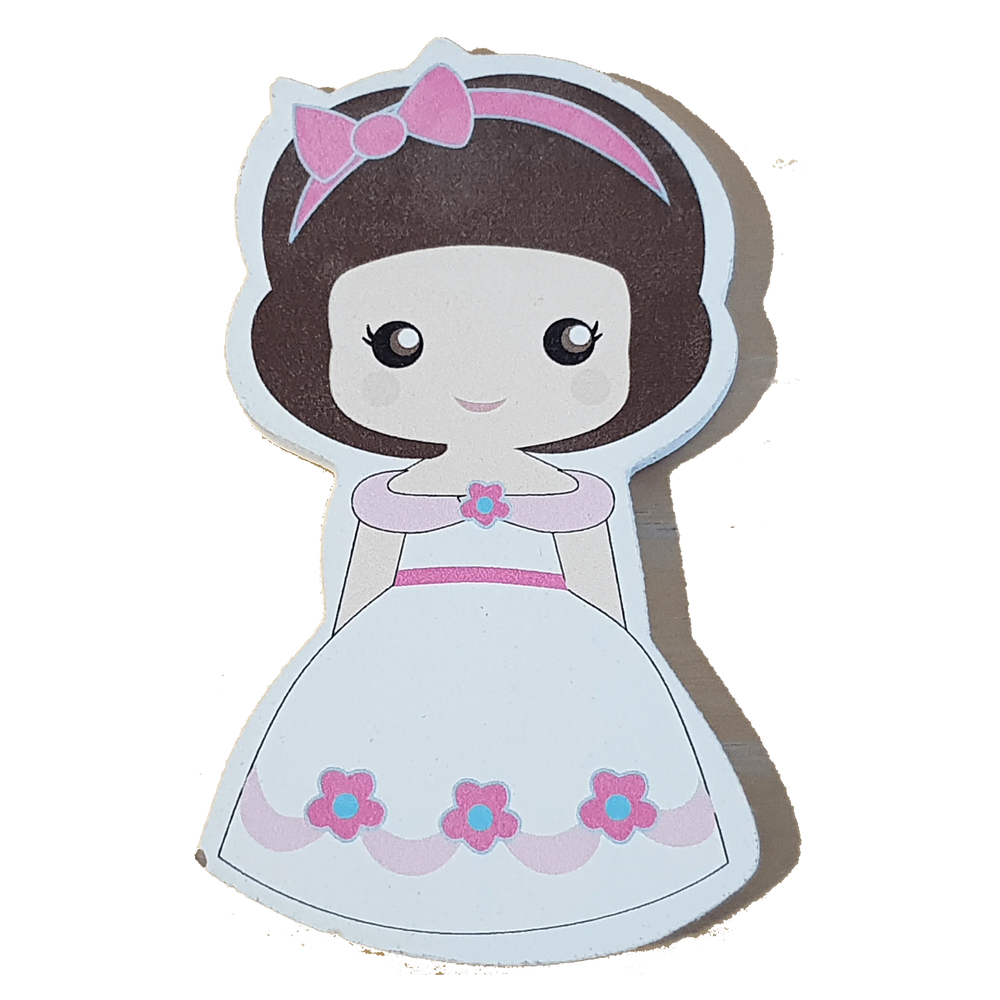 C&F Wooden White Princess Character