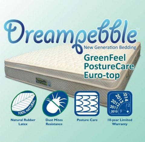 Dreampebble Classic PostureCare Latex NF9 Euro-top Mattress - Kids Haven