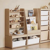 FIJN Earth Low Magazine Rack with Bottom Shelf - Kids Haven