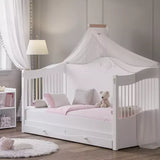 Rustic White Baby Canopy - Kids Haven