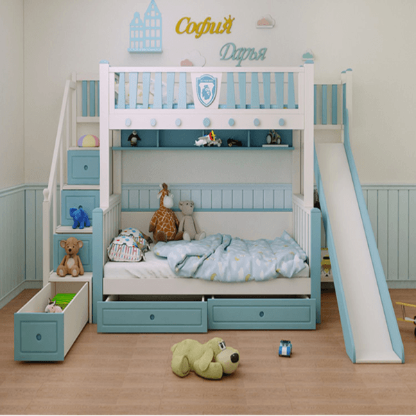 HB Rooms Slatted Bunk Bed (M01#) - Kids Haven
