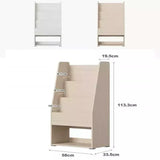 FIJN Earth Low Magazine Rack with Bottom Shelf - Kids Haven
