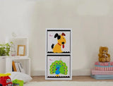 FIJN Grid Bookshelf - option for Storage Cubes (Various Configurations) - Kids Haven