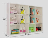 FIJN Grid Bookshelf - option for Storage Cubes (Various Configurations) - Kids Haven