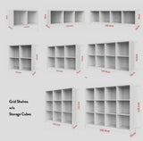 FIJN Grid Bookshelf - option for Storage Cubes (Various Configurations) - Kids Haven