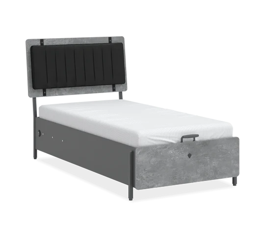 Cilek Space Gray Storage Bed (100X200 Cm Or 120X200 Cm) - Kids Haven